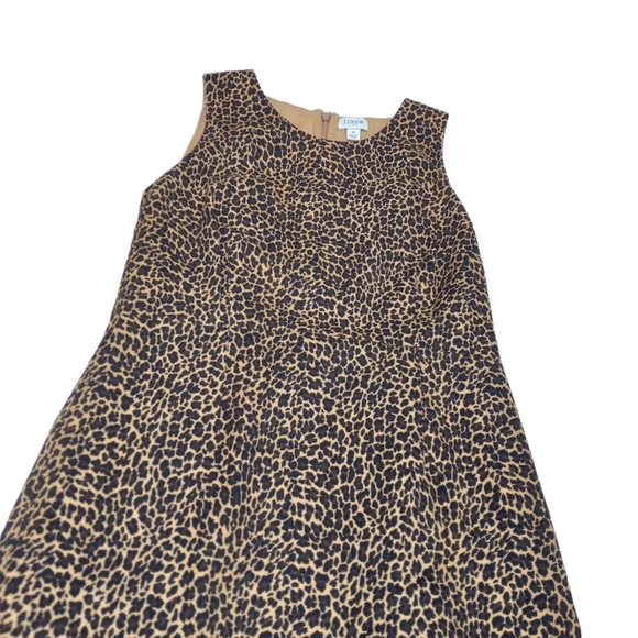 J.CREW Sleeveless Leopard Sheath Dress size 4 - Picture 6 of 14